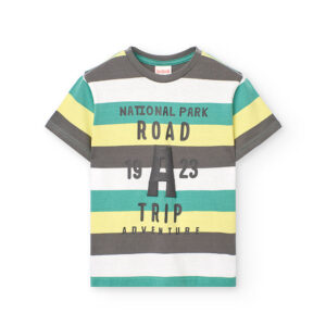 Camiseta punto listada de niño -BCI