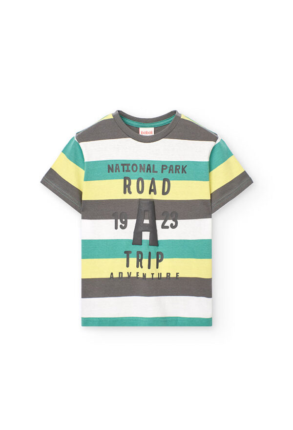 Camiseta punto listada de niño -BCI