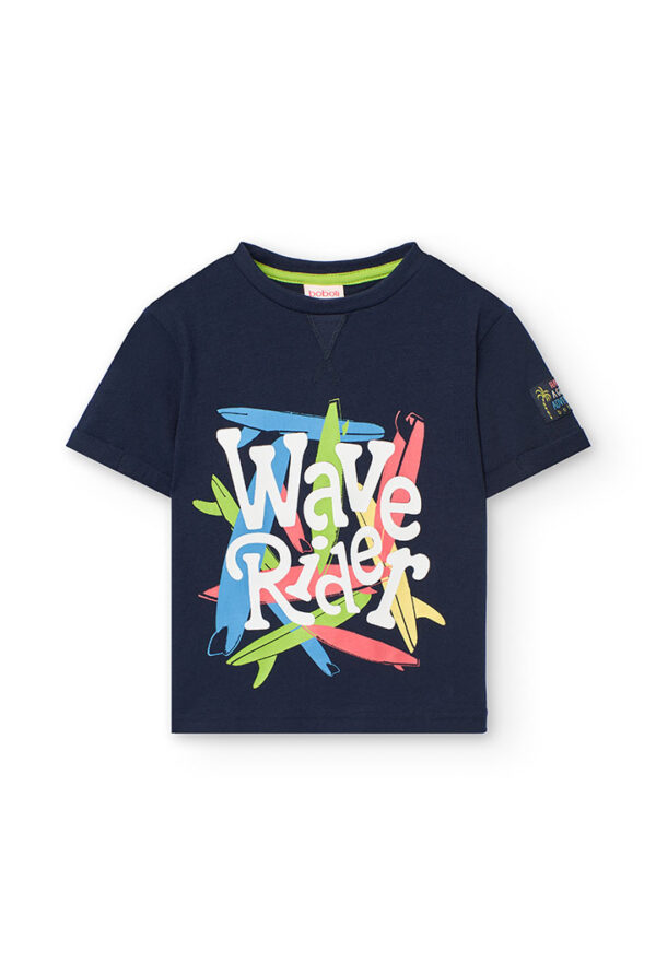 Camiseta punto de niño -BCI - marino
