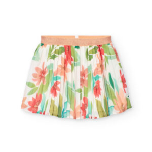 Falda gasa flores de niña -BCI