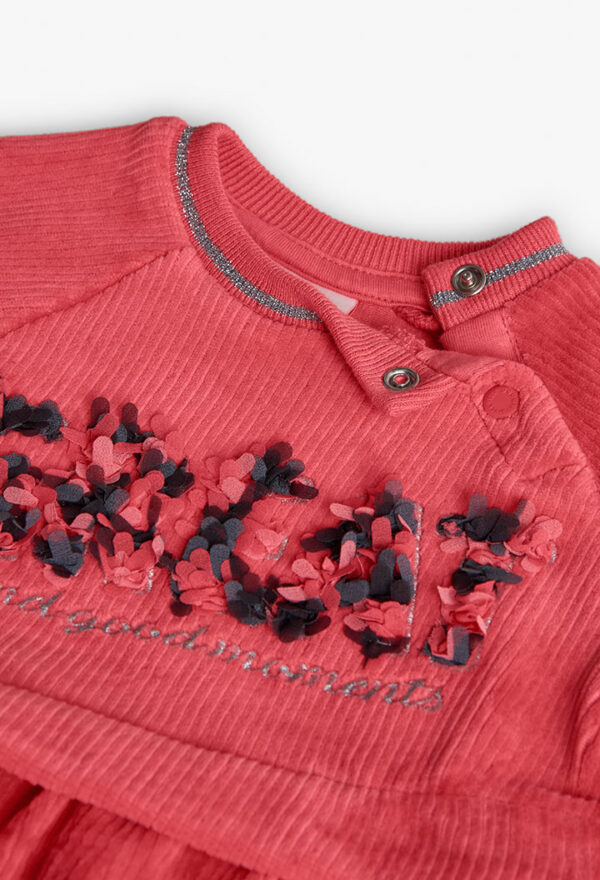 Vestido pana punto de bebé -BCI - begonia - Image 3