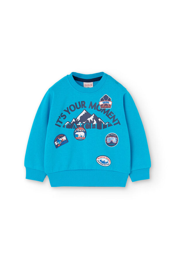 Conjunto punto de bebé niño -BCI - turquesa - Image 3