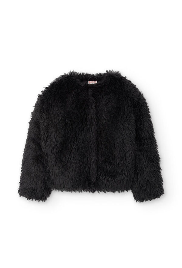 Chaqueta pelo de niña - NEGRO