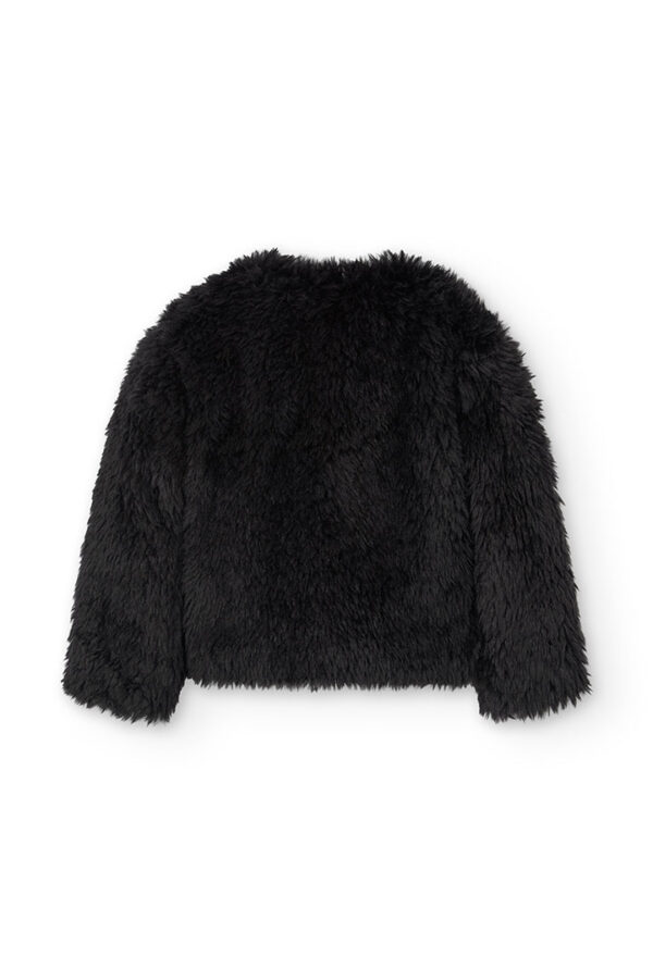Chaqueta pelo de niña - NEGRO - Image 2