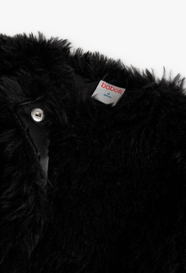 Chaqueta pelo de niña - NEGRO - Image 3