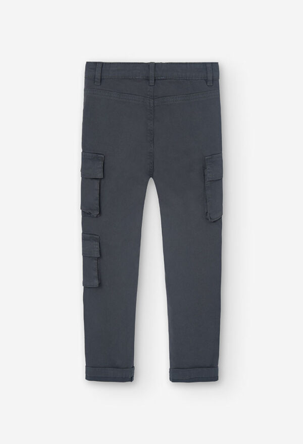 Pantalón sarga elástica de niño -BCI - antracita - Image 2