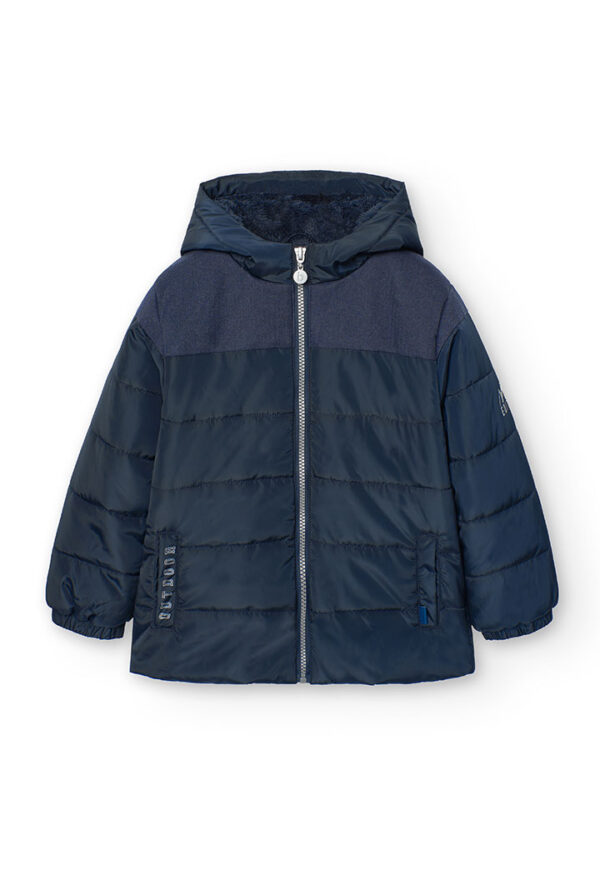 Parka tejido técnico de niño - marino