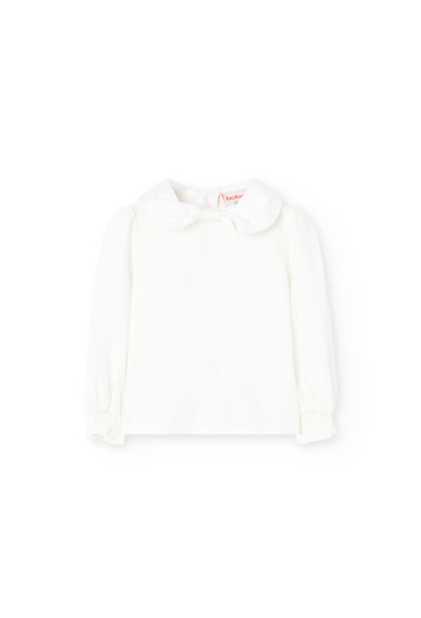 Blusa viella de bebé niña - blanco químico