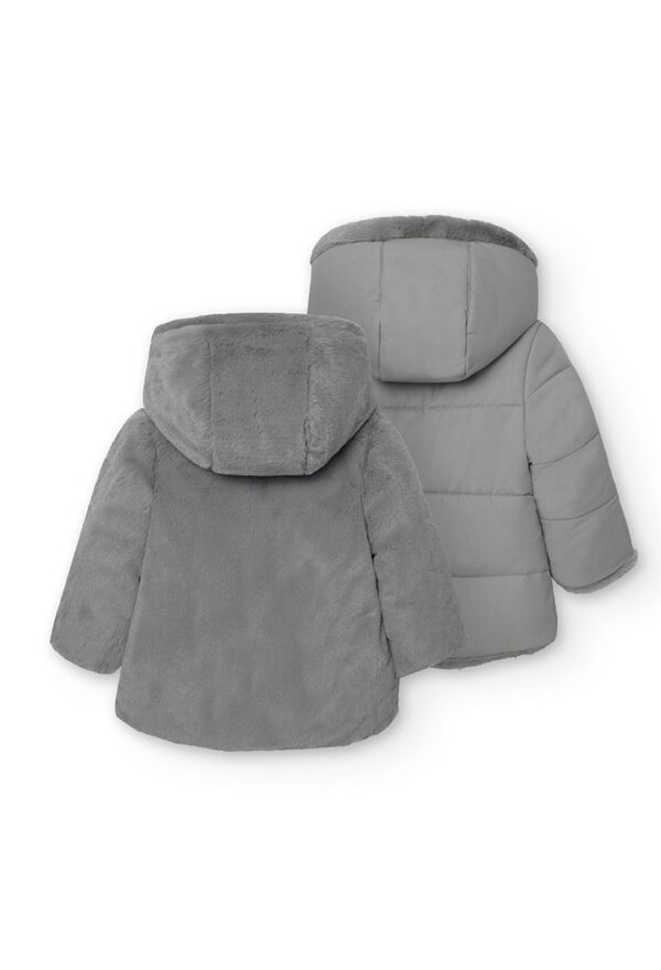 Parka reversible de bebé niña - niebla - Image 2