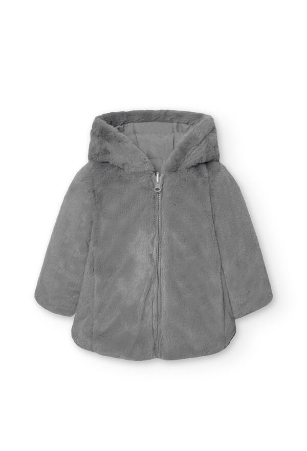 Parka reversible de bebé niña - niebla - Image 4