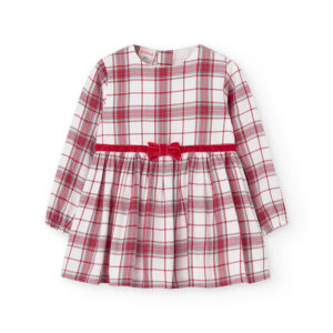 Vestido viella cuadros de bebé niña - cuadros multicolor