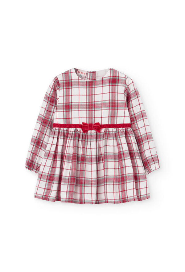 Vestido viella cuadros de bebé niña - cuadros multicolor