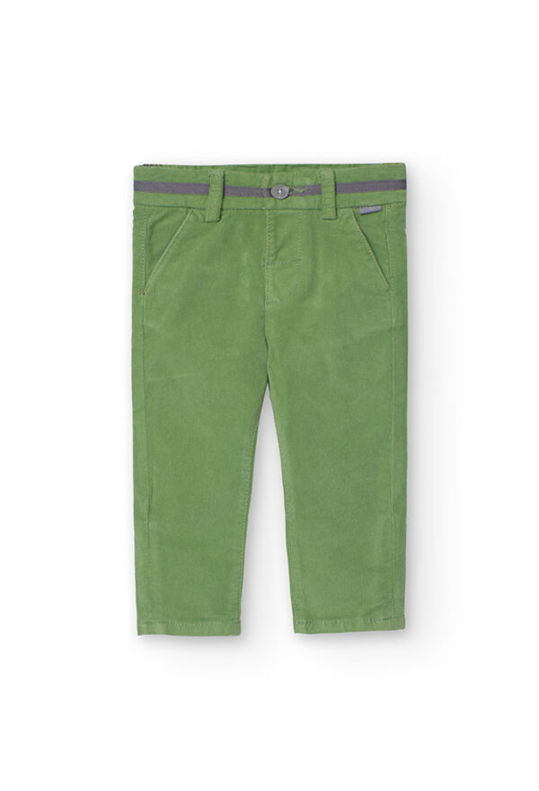Pantalón micropana de bebé niño -BCI - green