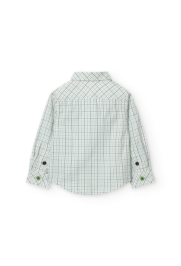 Camisa popelín cuadros de bebé -BCI - cuadros tricolor - Image 2