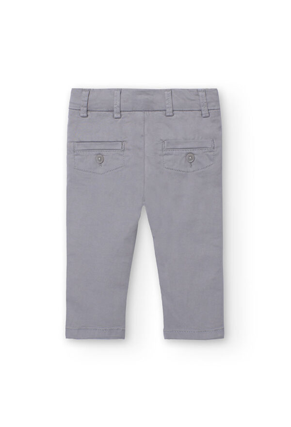Pantalón satén elástico niebla - Image 2
