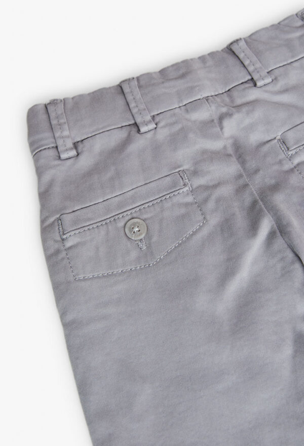 Pantalón satén elástico niebla - Image 4