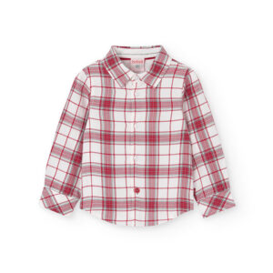 Camisa popelín cuadros de bebé niño - cuadros multicolor