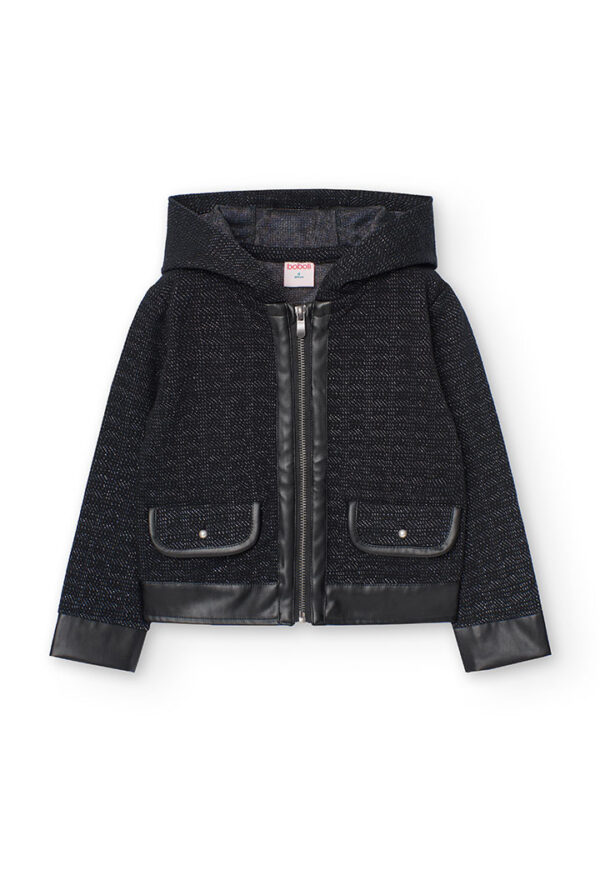 Chaqueta punto fantasía de niña -BCI - NEGRO
