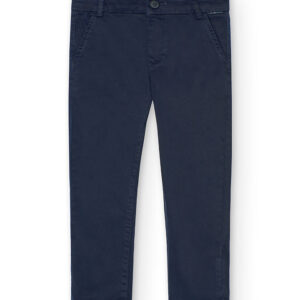 Pantalón satén elástico de niño -BCI - marino