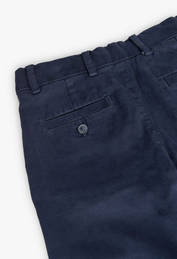 Pantalón satén elástico de niño -BCI - marino - Image 4