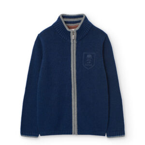 Chaqueta tricotosa de niño -BCI - marino