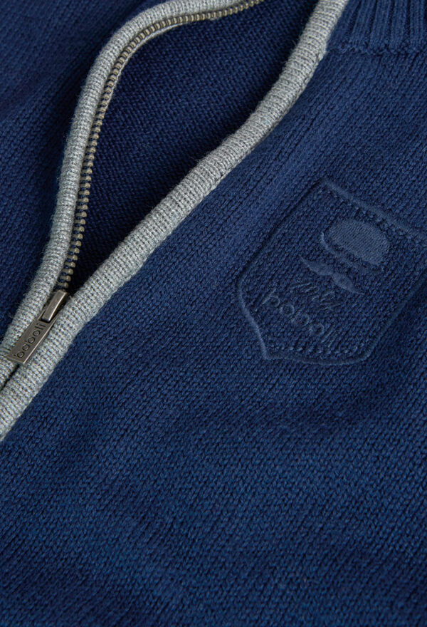 Chaqueta tricotosa de niño -BCI - marino - Image 3