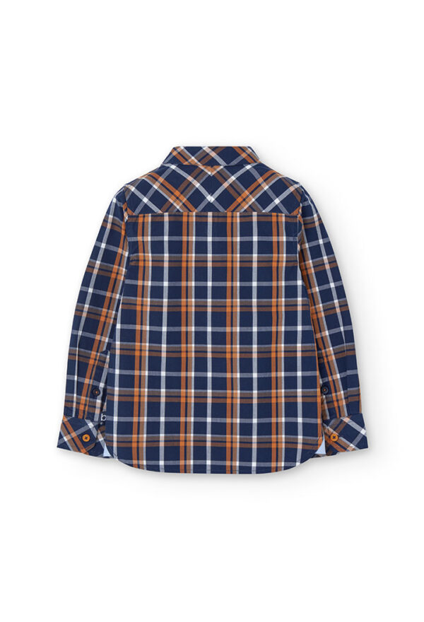 Camisa popelín cuadros de niño -BCI - cuadros multicolor - Image 2