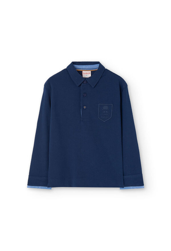 Polo piqué de niño -BCI - marino