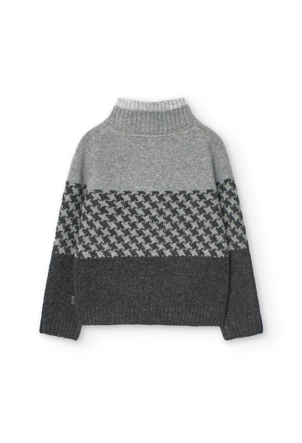 Jersey tricotosa de niño - gris vigoré - Image 2
