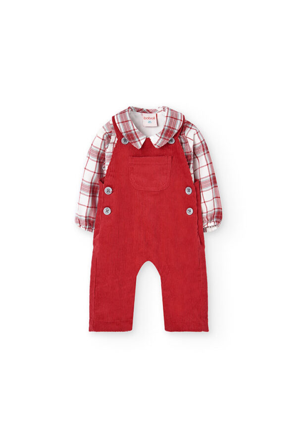 Conjunto combinado de bebé niño -BCI - scarlet