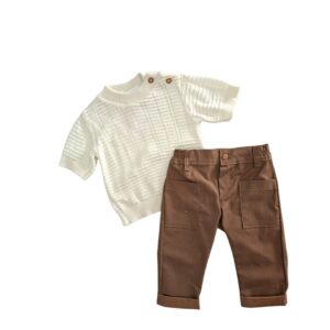 Conjunto Elegante Crema