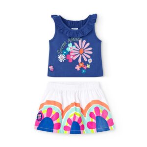 Conjunto Floral Azul